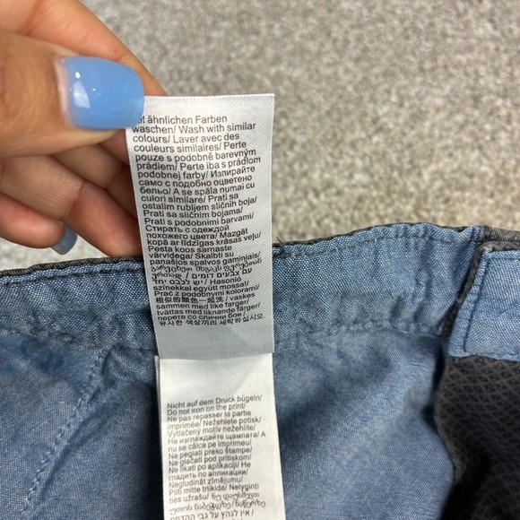 Tom Tailor JIM Men's Slim Bermuda Shorts Size 38 Gray Patterned Casual Stretch - Picture 5 of 13